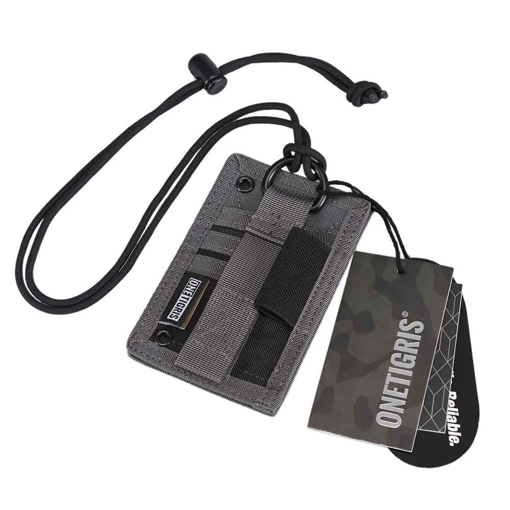 SHOT PUT ID Card Holder | With open-end rings & Velcro panel
